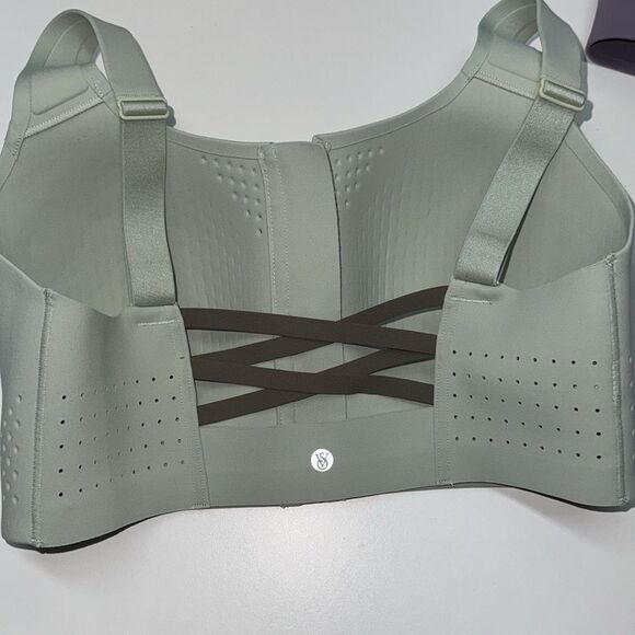 🔥Victoria's Secret Green Seamless Sports Bra Sz 34DDD New - Picture 5 of 5